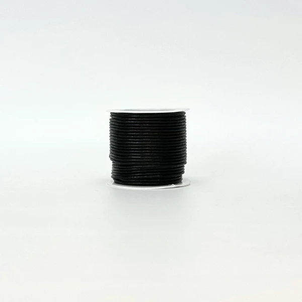 HobbyArts Leather Cord, 10 m, Black 1.50 mm