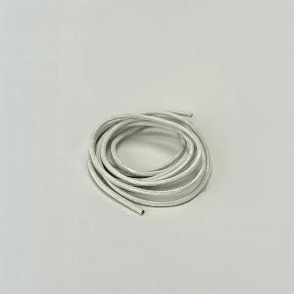 HobbyArts Leather Cord, 1 m, White 2.00 mm