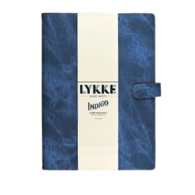 LYKKE Straight Needle Set Indigo, Azure Blue, 35 cm
