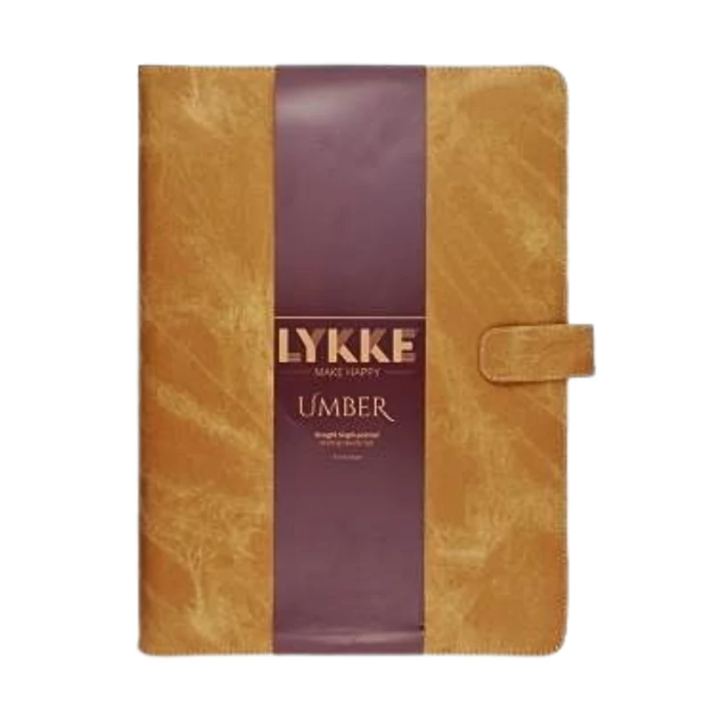 LYKKE Single Pointed Knitting Needle Set Umber, Tan, 35 cm