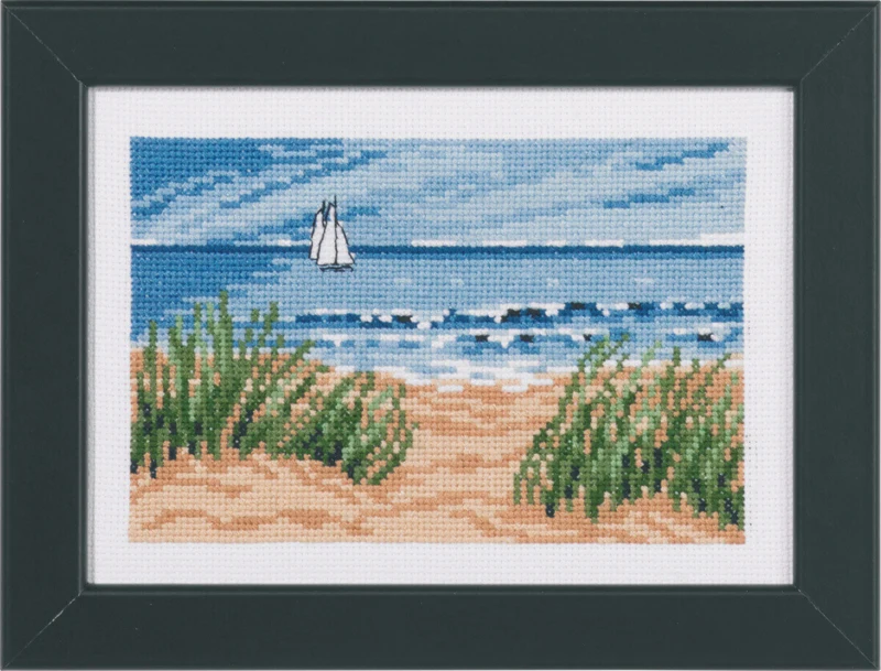 Embroidery Kit Sailing ships 18 x 13 cm / 7.09 x 5.12 in