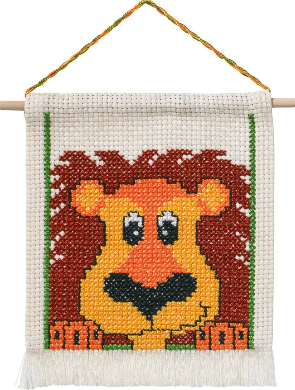 Embroidery Kit MFK Lion M5119/18 16x18 cm / 6.3x7.09 in