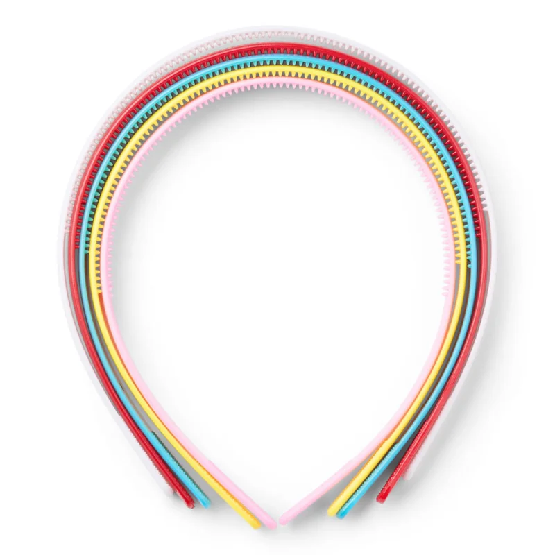 LindeHobby Hair Band, Multi Color, 12 mm, 5 pcs