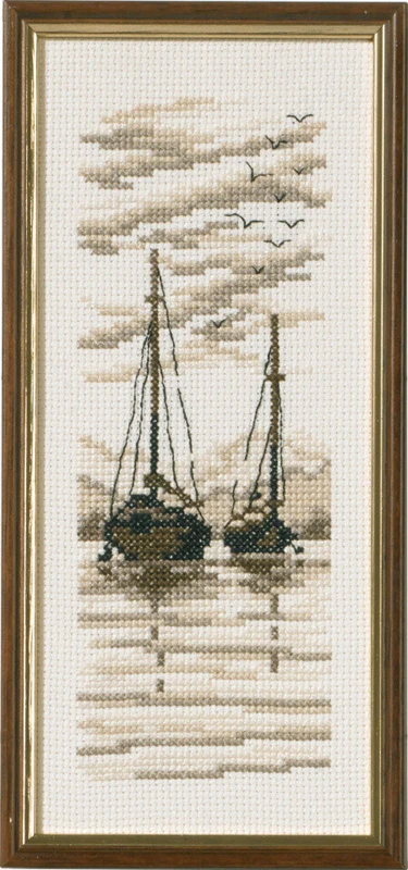Embroidery Kit Ships R5619 22 x 9 cm / 8.66 x 3.54 in