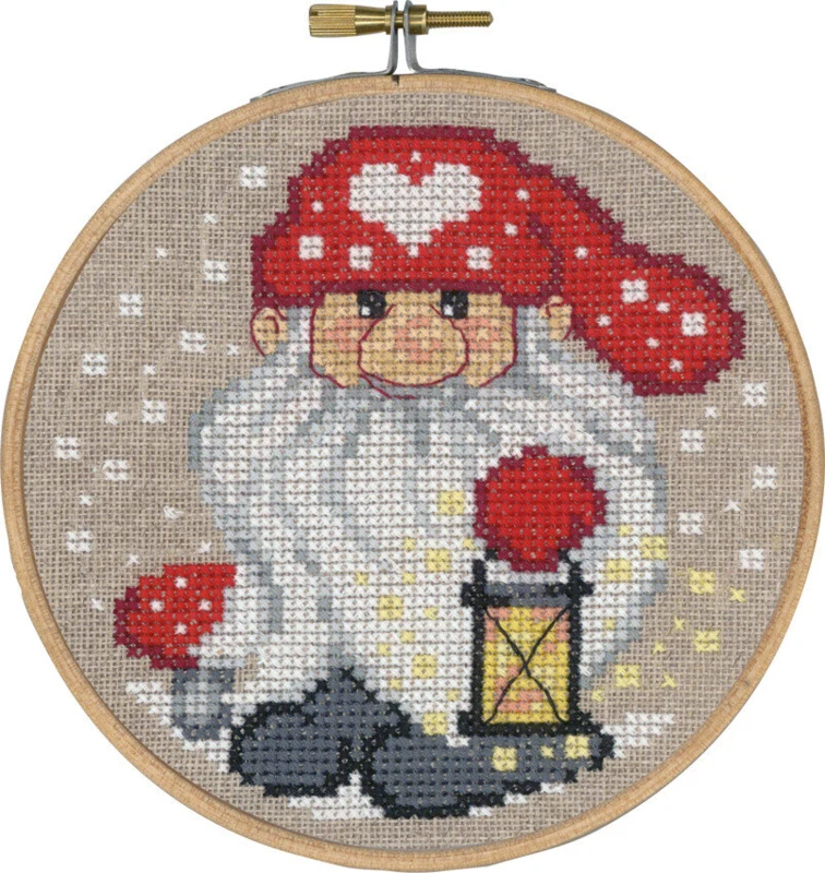 Embroidery Kit Elf M5810/13 13cm / 5.12in dia.