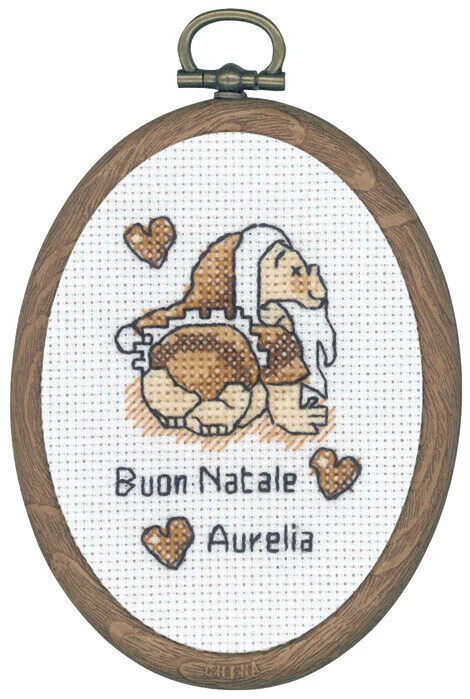 Embroidery Kit Creeping gnome m/5961/60 7 x 9 cm / 2.76 x 3.54 in