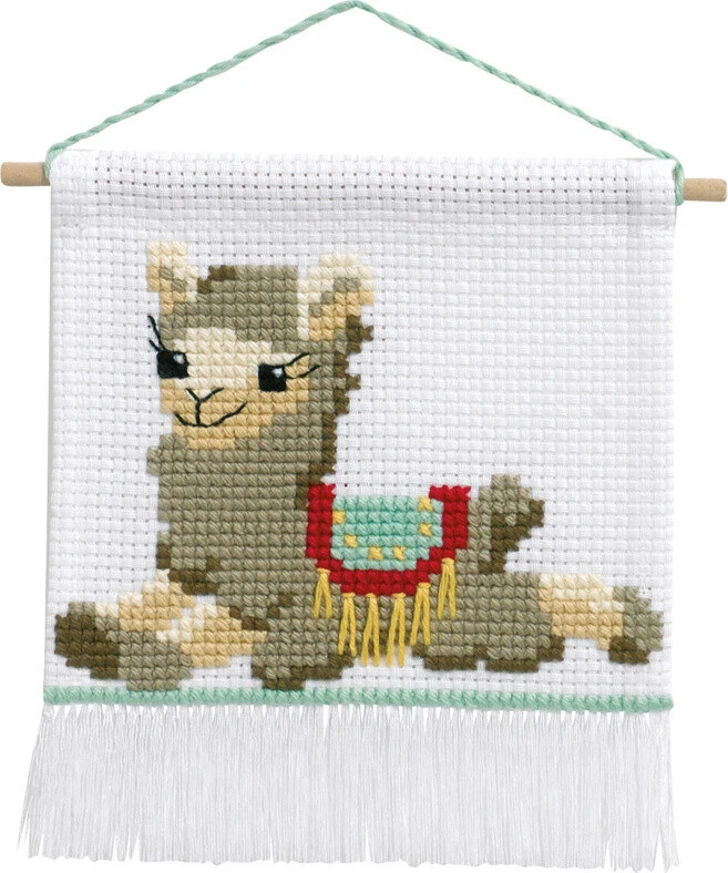 Embroidery Kit MFK Lama M5119/18 16 x 18 cm / 6.30 x 7.09 in