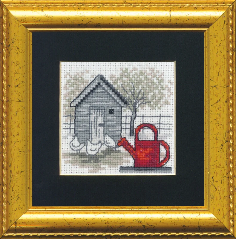 Embroidery Kit Watering Can R5412/82PP 11 x 11 cm / 4 x 4 in