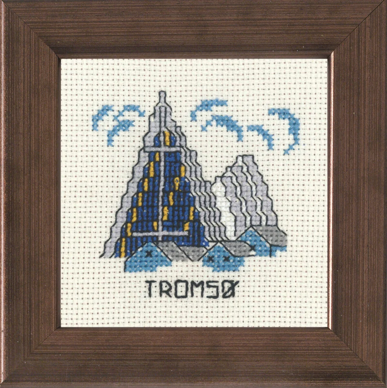 Embroidery Kit Tromsø 10 x 10 cm / 3.94 x 3.94 in R5370