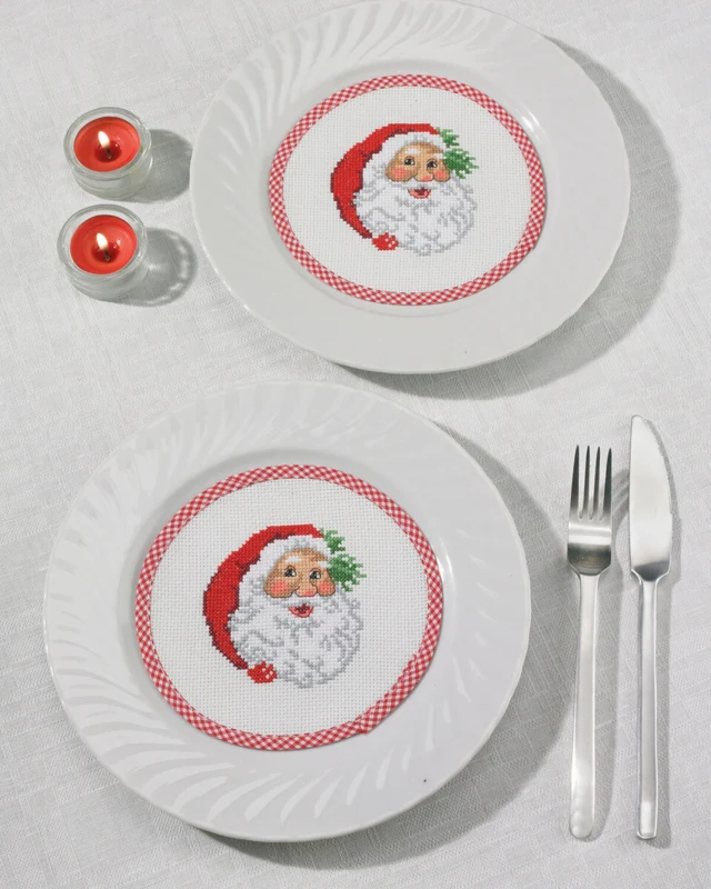 Embroidery Kit Santa Claus decanter Ø16 cm / 6.30 in