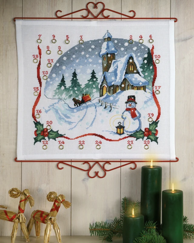 Embroidery Kit Church & Bells 55 x 48 cm / 22 x 19 in B5125/55