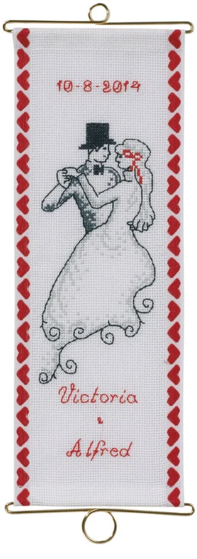 Embroidery Kit Wedding M5188/12 12 x 33 cm / 4.72 x 12.99 in