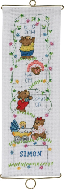 Embroidery Kit Simon incl/ 5188/14 14 x 40 cm / 5.51 x 15.75 in