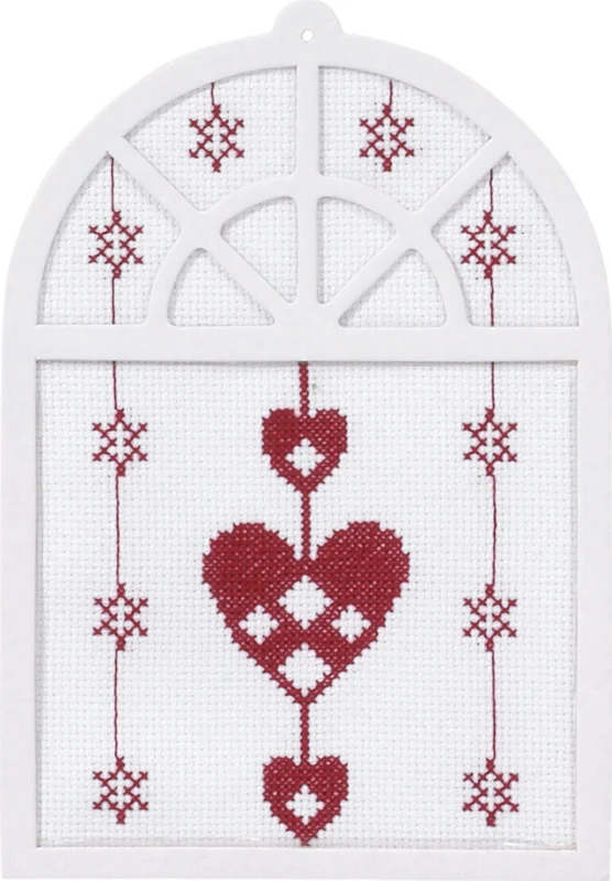 Embroidery Kit Hearts 15 x 20 cm / 5.91 x 7.87 in