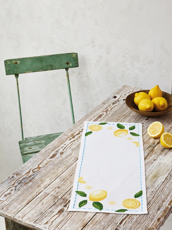 Embroidery Kit Limone 25 cm x 61 cm / 9.84 in x 24.02 in