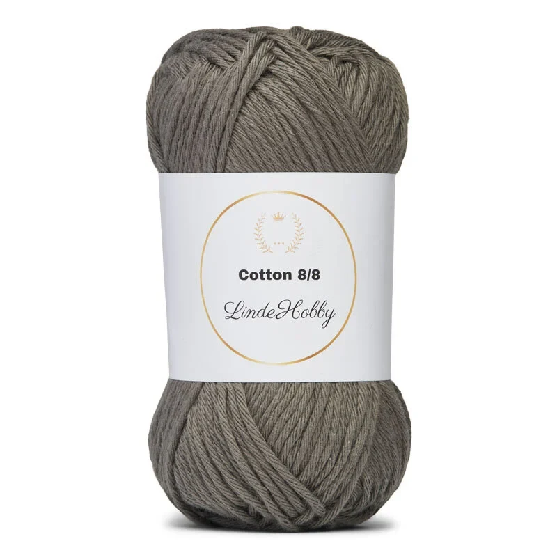 LindeHobby Cotton 8/8 – Natural Harmony, 10 balls 070 Cemento