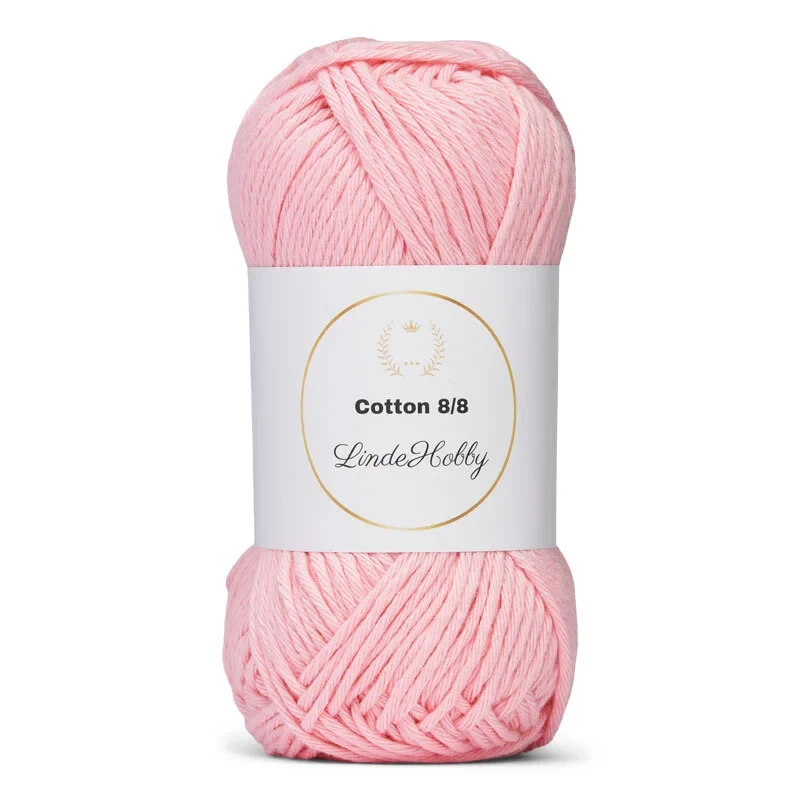 LindeHobby Cotton 8/8 - Soft Pastel Dream, 10 balls 094 Azalea