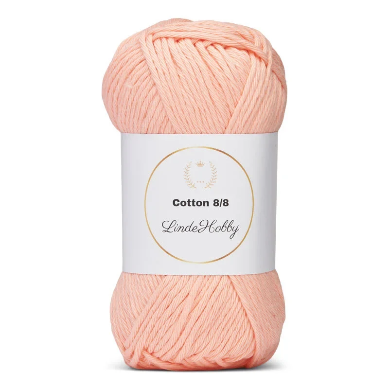 LindeHobby Cotton 8/8 - Soft Pastel Dream, 10 balls 091 Salmone