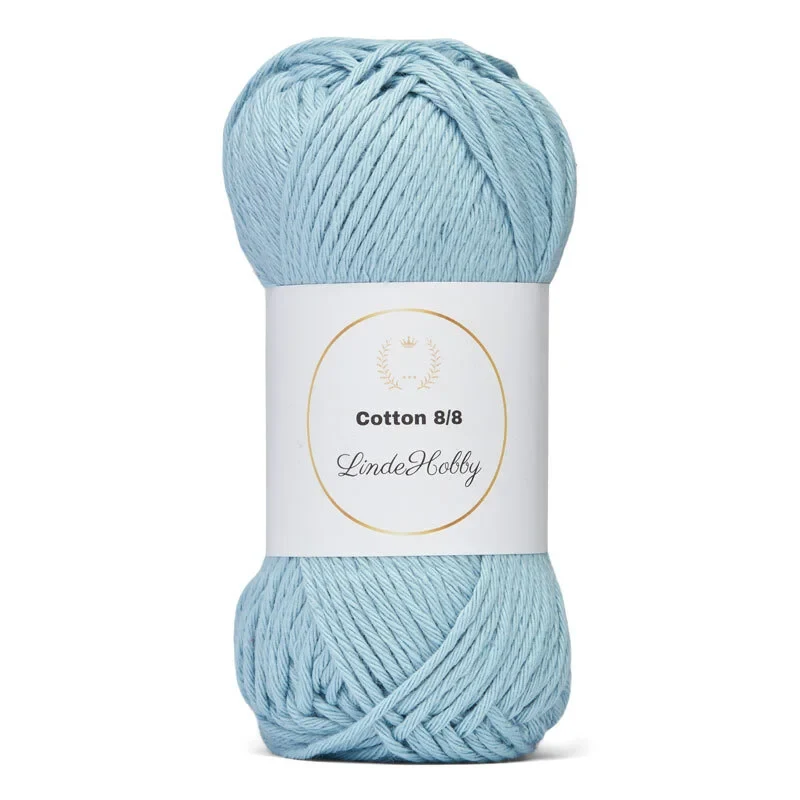 LindeHobby Cotton 8/8 - Soft Pastel Dream, 10 balls 002 Aquamarina