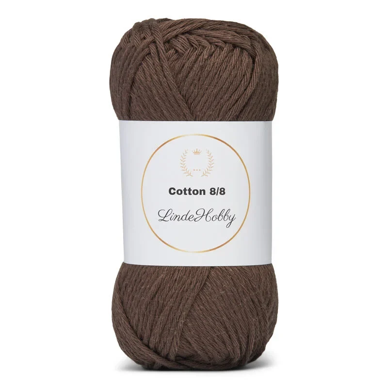 LindeHobby Cotton 8/8 – Autumn Glow, 10 balls 035 Caffe