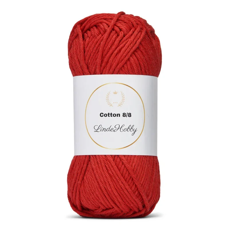 LindeHobby Cotton 8/8 – Autumn Glow, 10 balls 086 Fragola