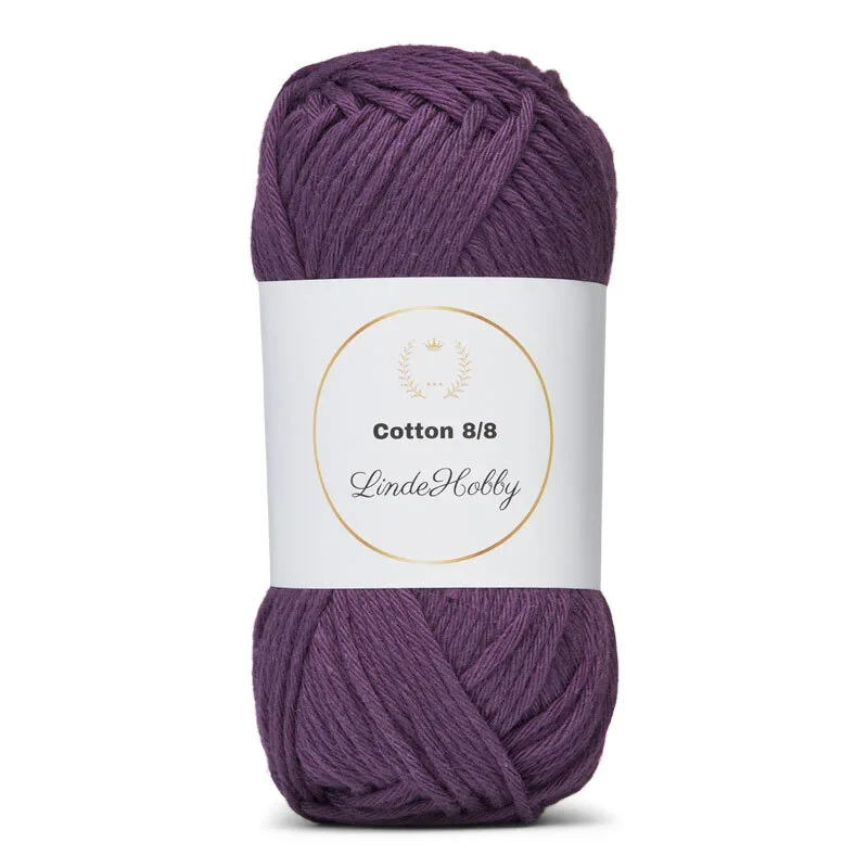 LindeHobby Cotton 8/8 – Autumn Glow, 10 balls 079 Viola