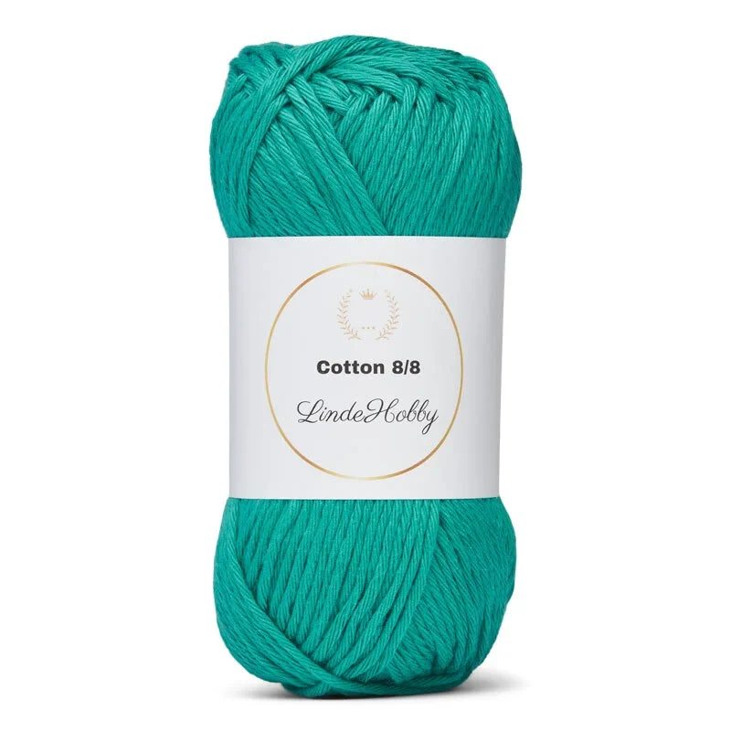LindeHobby Cotton 8/8 – Autumn Glow, 10 balls 059 Smeraldo