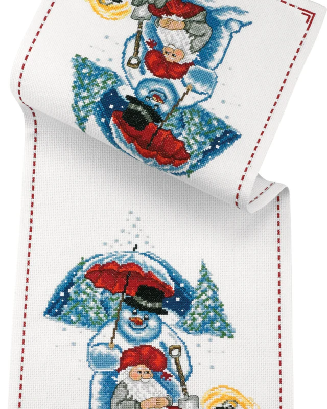 Embroidery Kit Frozen runner 26 x 64 cm / 10.24 x 25.20 in