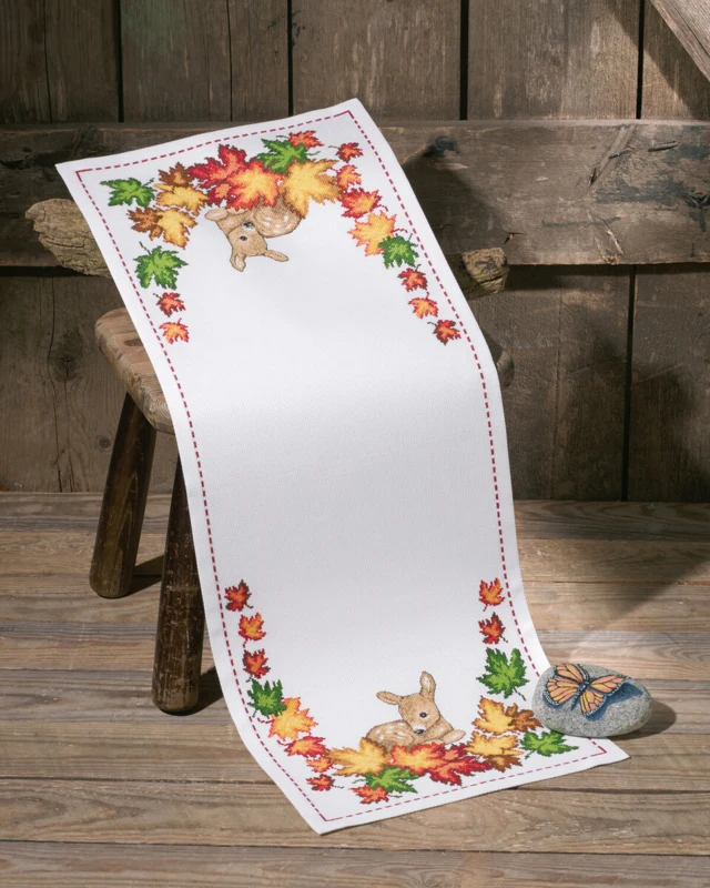 Embroidery Kit Autumn with Råkid 31 x 80 cm / 12.20 x 31.50 in