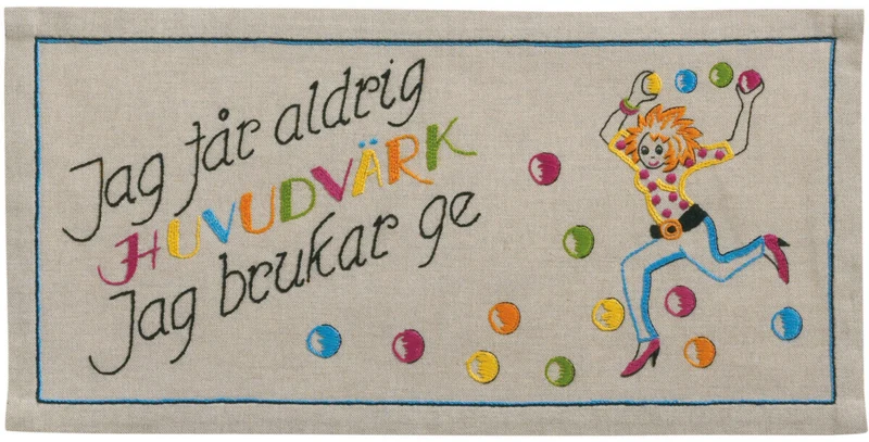 Embroidery Kit Headache 49 x 24 cm / 19.29 x 9.45 in