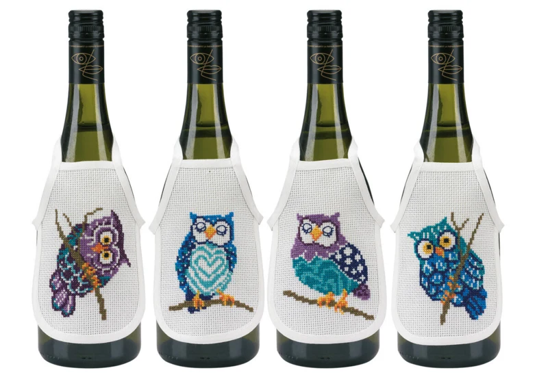 Embroidery Kit Owls 10 x 15 cm / 4 x 6 in
