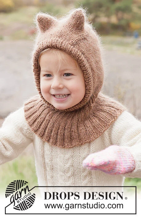 50-1 Forest Cub Balaclava by DROPS Design