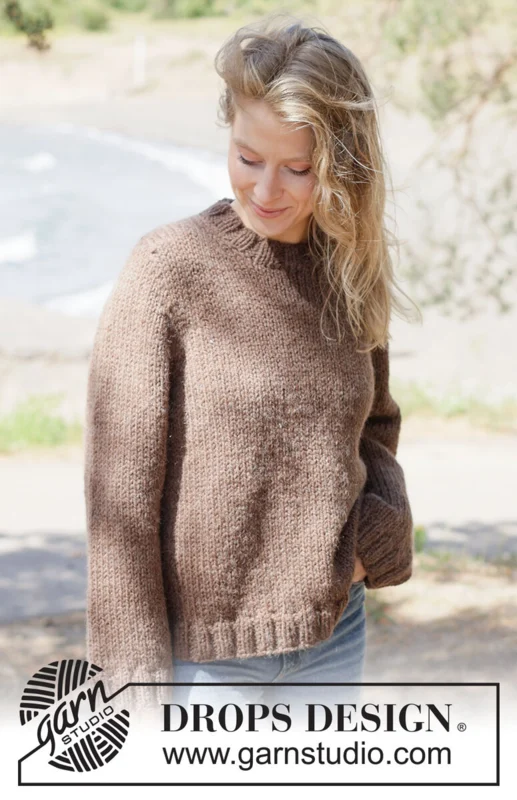 262-28 Earthbound Sweater by DROPS Design