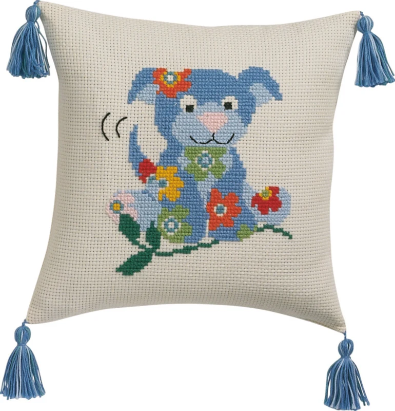 Embroidery Kit Dog 30 x 30 cm / 11.81 x 11.81 in