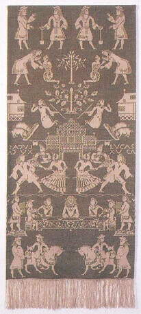 Embroidery Kit Beiderwand blue 81 x 193 cm / 31.89 x 75.98 in