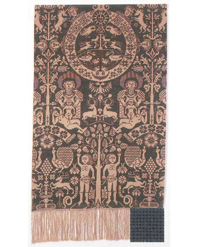 Embroidery Kit Partition wall blue 82 x 146 cm / 32 x 57 in