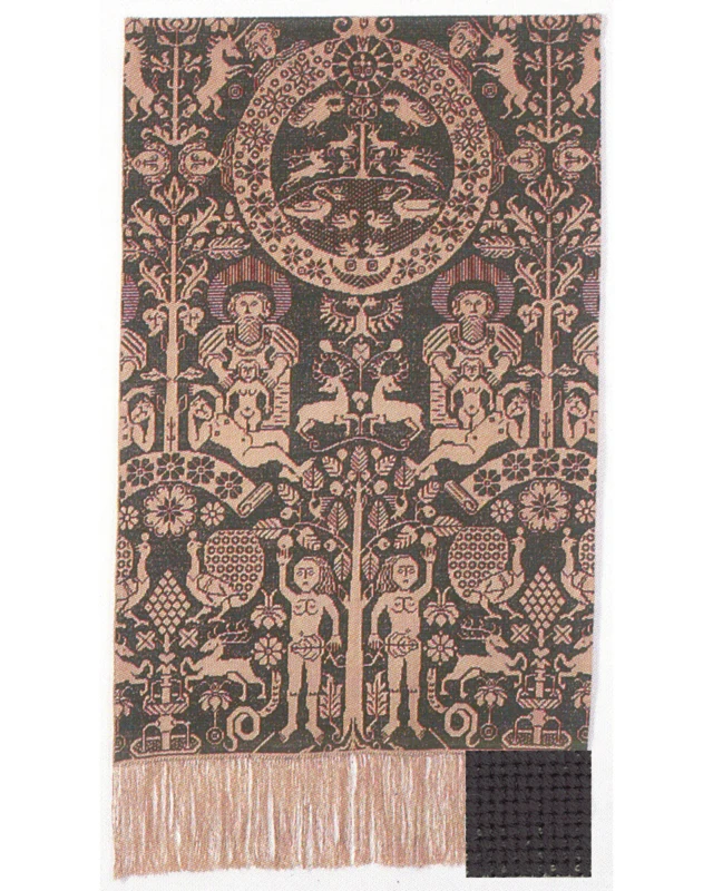 Embroidery Kit Partition dark green 82 x 146 cm / 32.28 x 57.48 in
