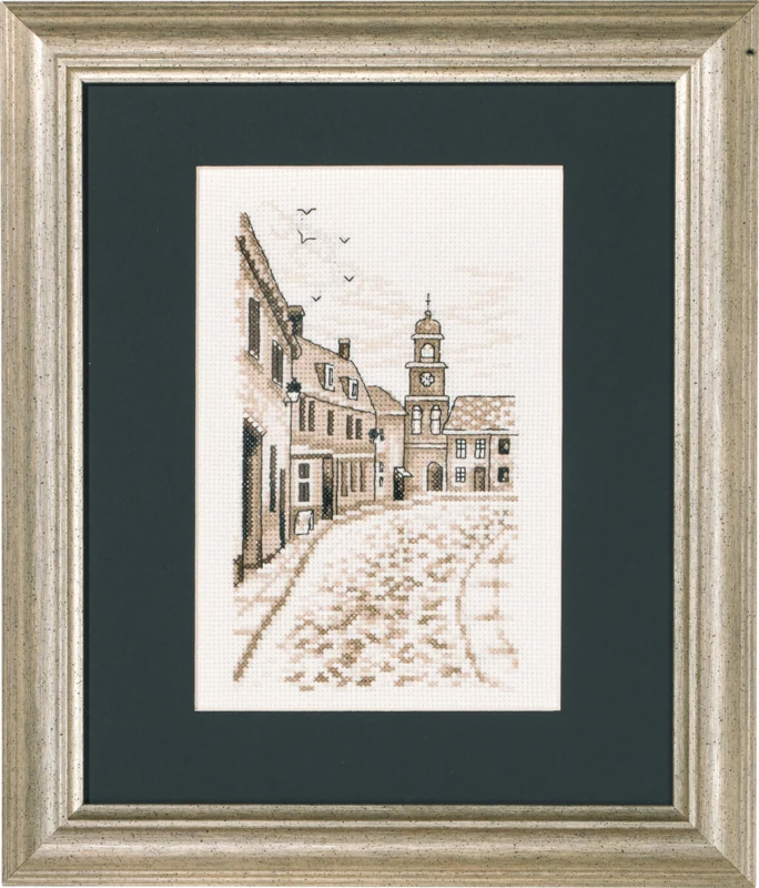 Embroidery Kit The Village R5329/99 PP 23 x 28 cm / 9.06 x 11.02 in