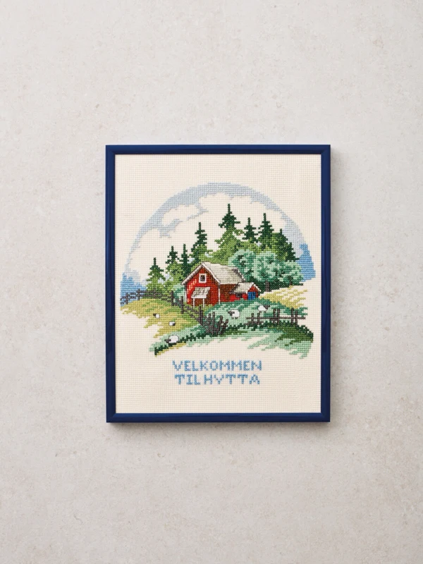 Embroidery Kit Cabin R5791 20 x 25 cm / 8 x 10 in