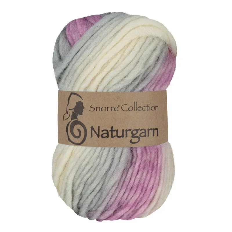 Viking Snorre Naturgarn 677 Multi pink/grey