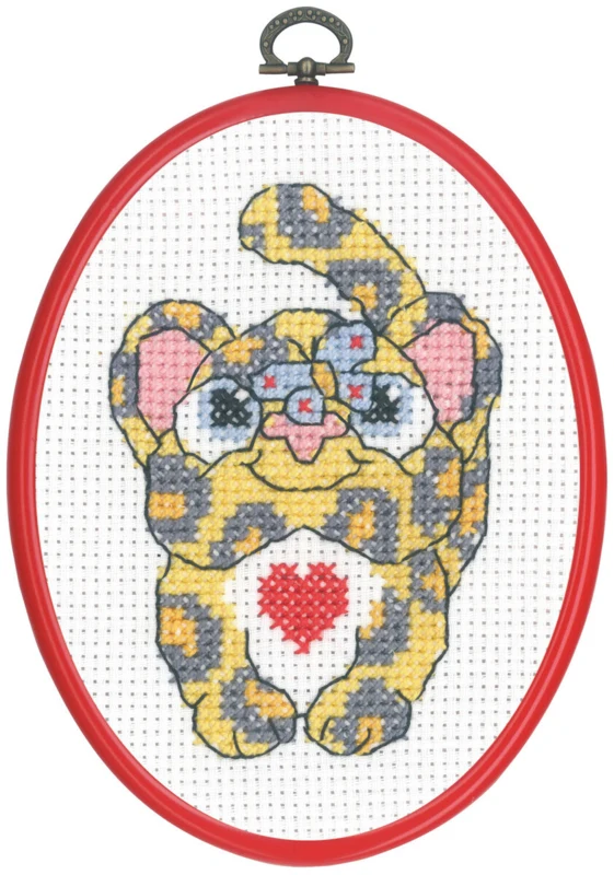 Embroidery Kit MFK Leopard M/R 5959/30 13 x 18 cm / 5 x 7 in