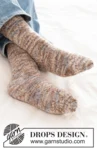 265-21 Moonlight Mover Socks by DROPS Design