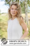 266-14 Summer Fan Top by DROPS Design