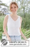 266-22 Bright Breeze Top by DROPS Design