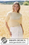 268-36 Golden Mist Tee by DROPS Design