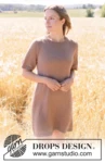 268-34 Iced Coffee Dress by DROPS Design