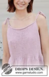 257-8 Dancing Darling Top by DROPS Design
