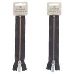 Go Handmade Metal Zipper Grey: Gold and silver