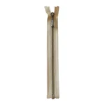 YKK Divisible Metal Zip 4 mm (25-65 cm) 573 Beige, Antique brass