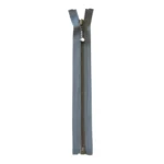 YKK Divisible Metal Zip 4 mm (25-65 cm) 578 Grey, Antique brass